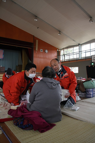 大船渡地区での巡回診療の様子